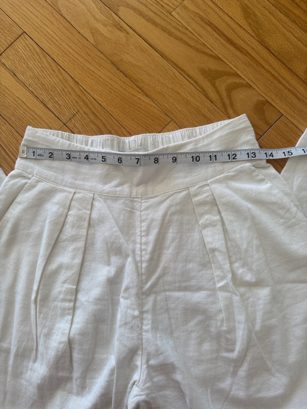 ABERCROMBIE & FITCH White Linen Blend Ultra Wide Leg Trousers Pants - Size XS - Picture 12 of 12